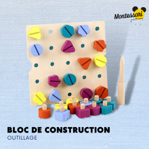 Bloc de Construction Montessori | Outillage