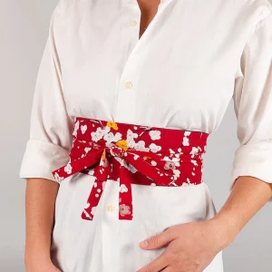 Ceinture Obi Fleur de Prunier