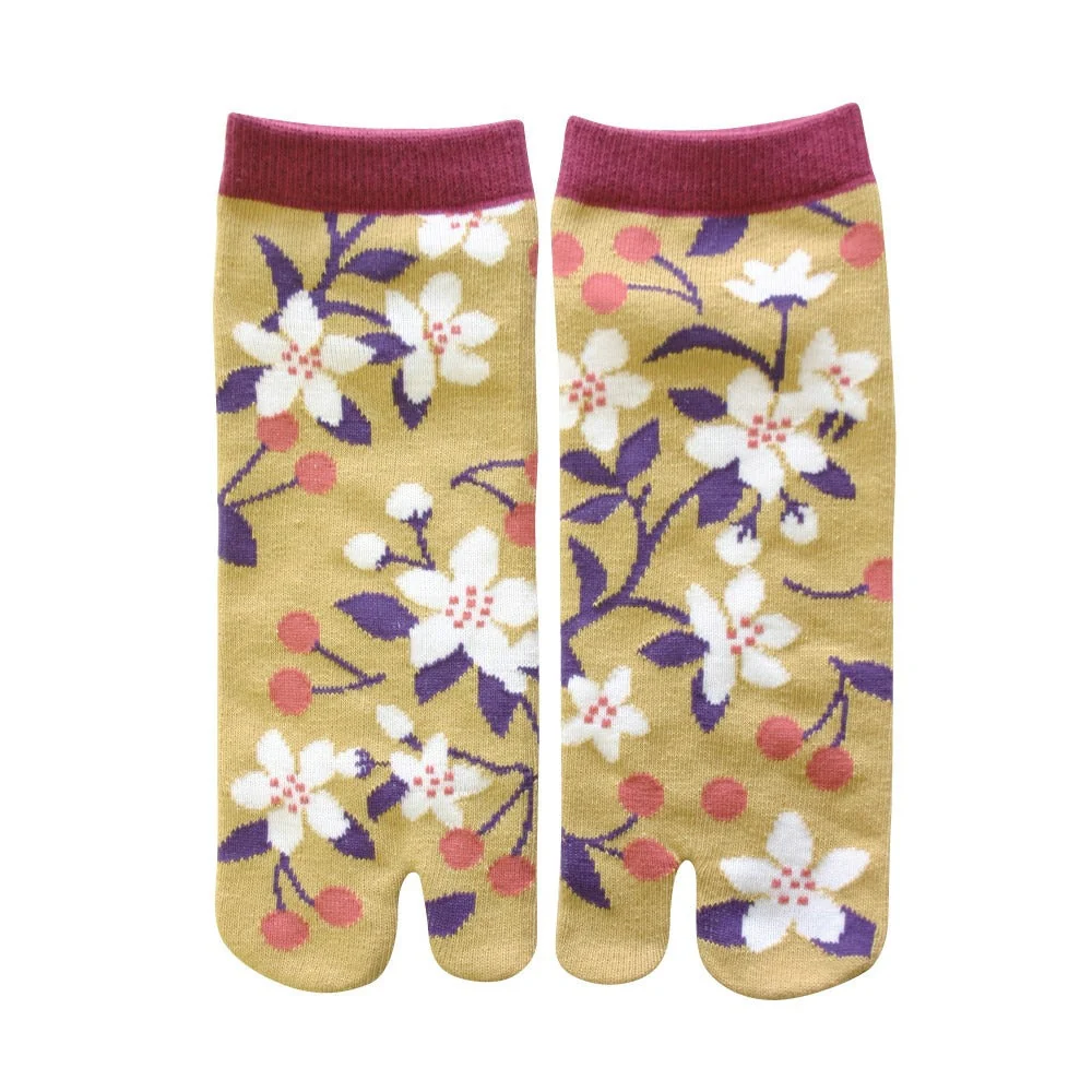 Chaussettes Tabi Cerises – Image 2