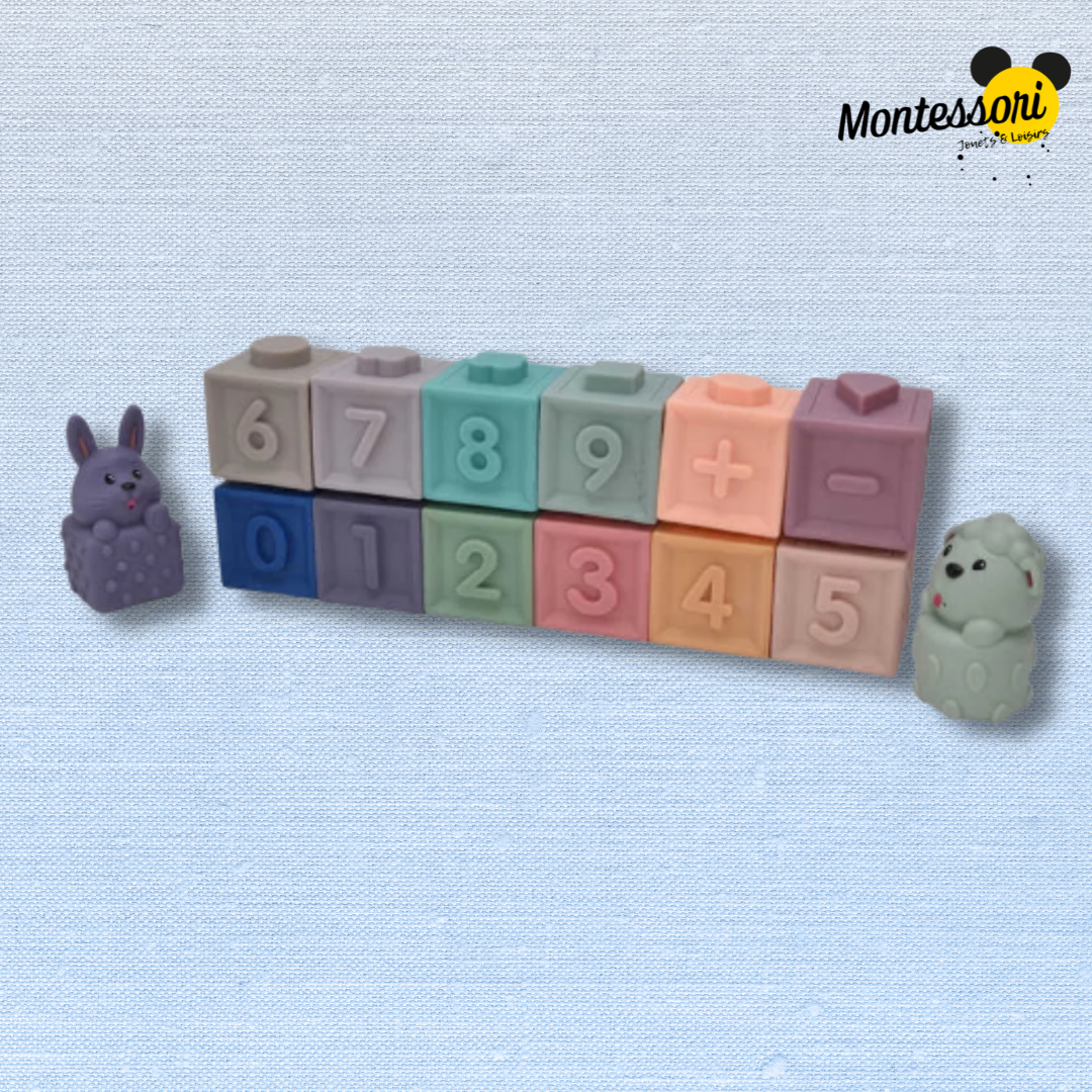 Cubes Sensoriels Montessori Bébé | Chiffres, Formes et Couleurs – Image 6