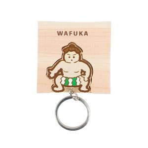 Porte-Clé Japonais en Cyprès Sumo